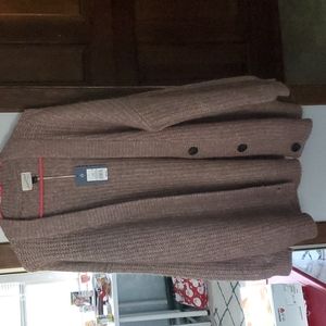 Tan Oversized Cardigan